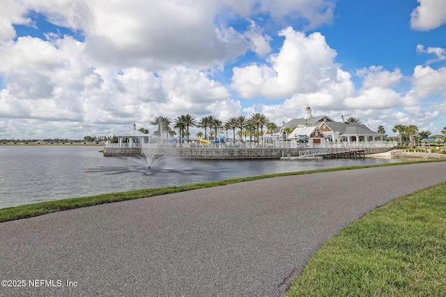 view of water feature