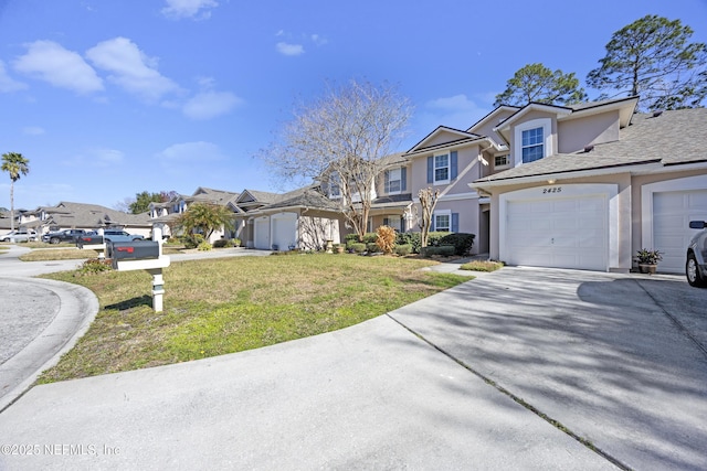 view of front of property with a front yard