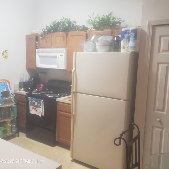 kitchen with white appliances