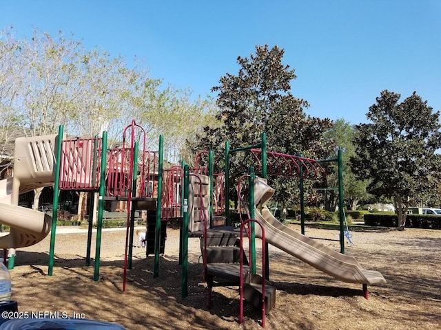 view of jungle gym