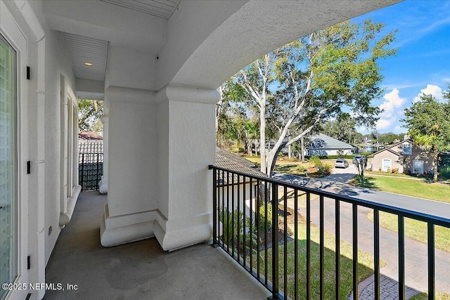 view of balcony