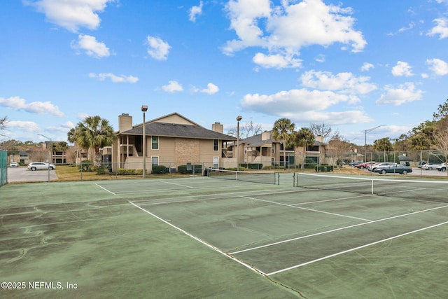 view of tennis court