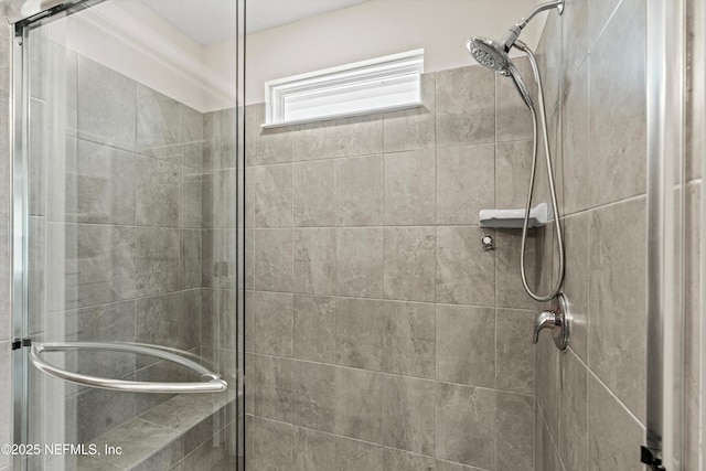 bathroom with walk in shower