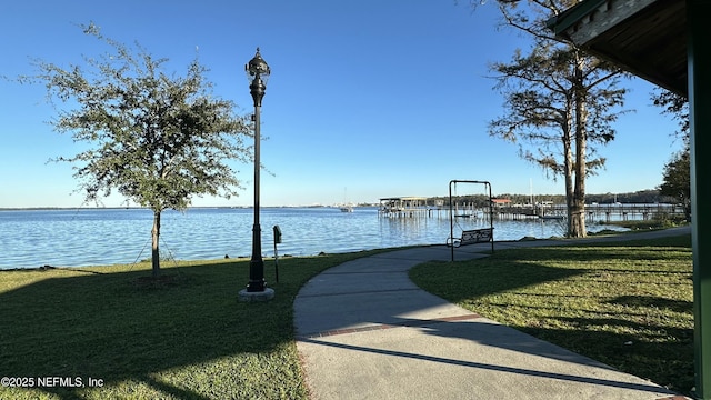 view of water feature