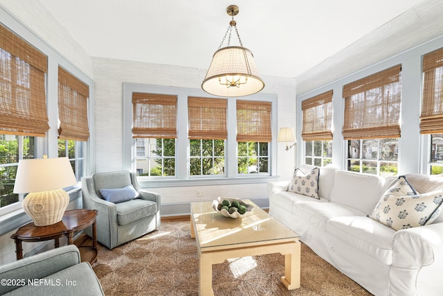 view of sunroom / solarium