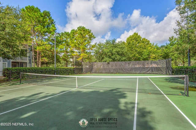 view of tennis court