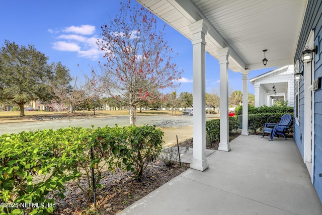 view of patio / terrace with covered porch