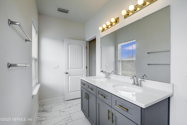 bathroom with vanity