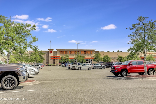 view of parking / parking lot