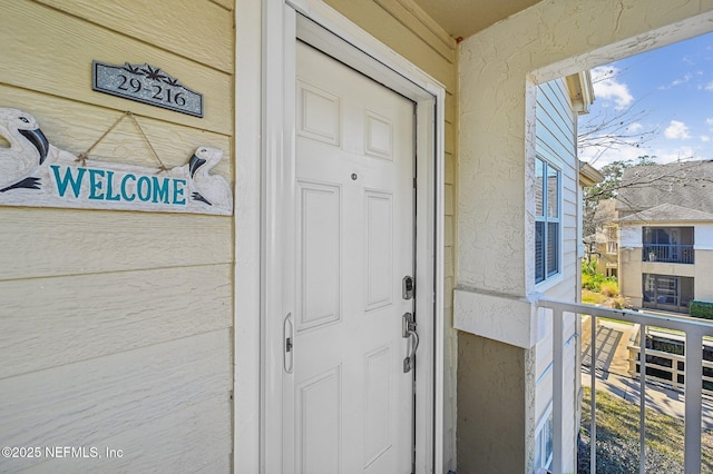 view of exterior entry