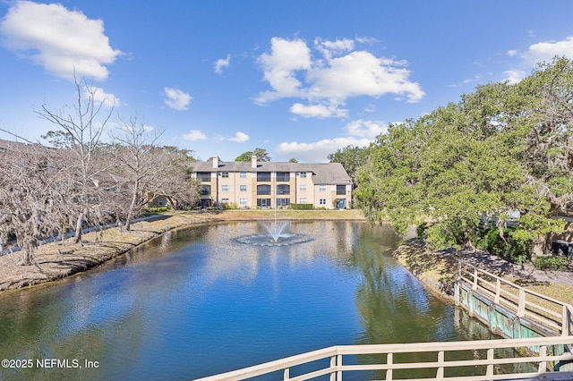 view of water feature