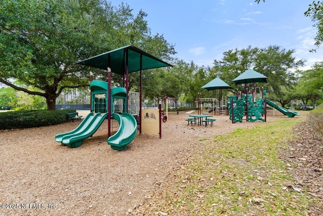 view of jungle gym