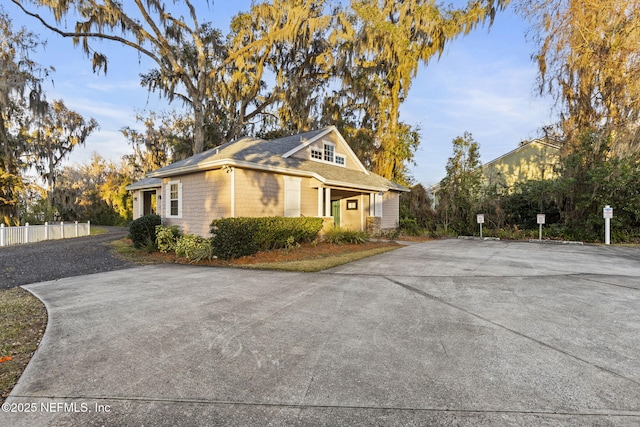 view of home's exterior