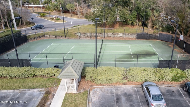 view of tennis court