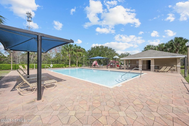 pool featuring a patio