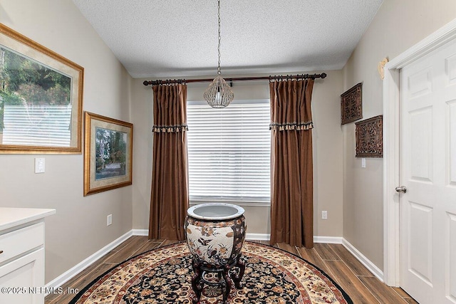 dining room with a textured ceiling and a healthy amount of sunlight