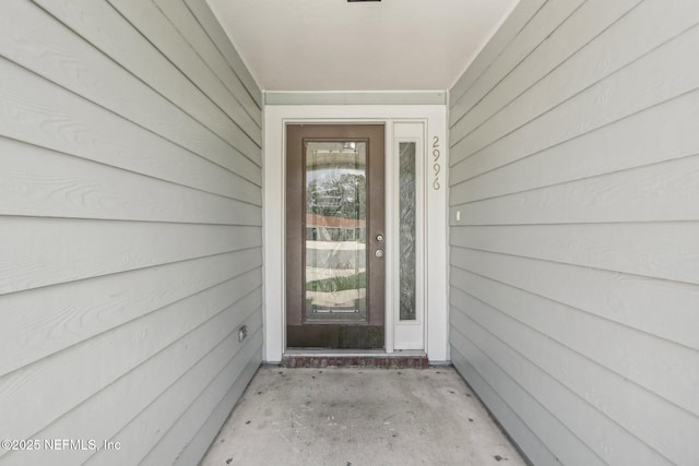 view of entrance to property