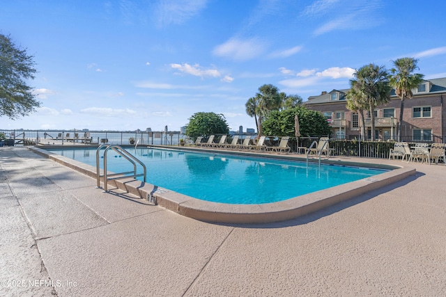 view of pool with a patio