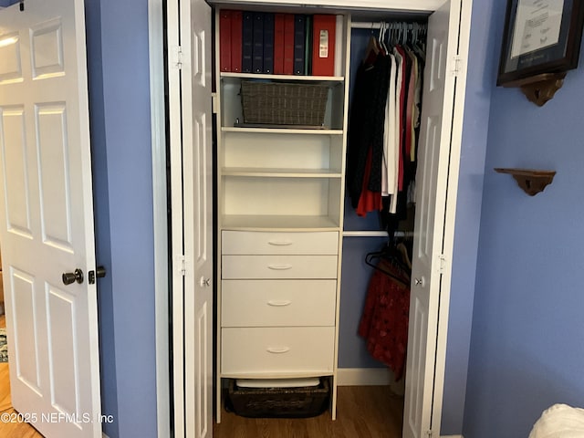 view of closet