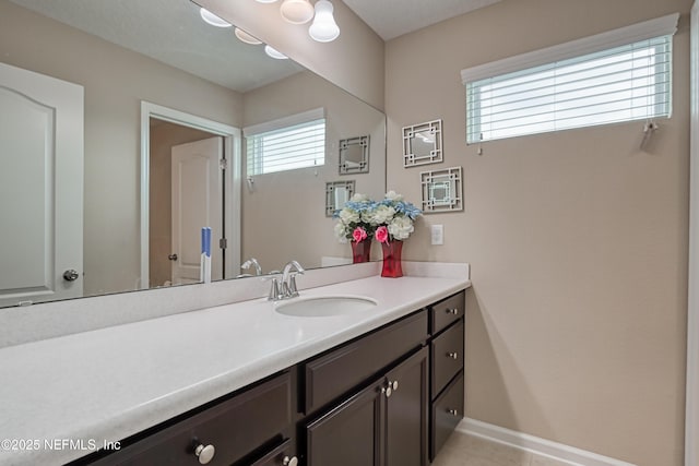 bathroom featuring vanity