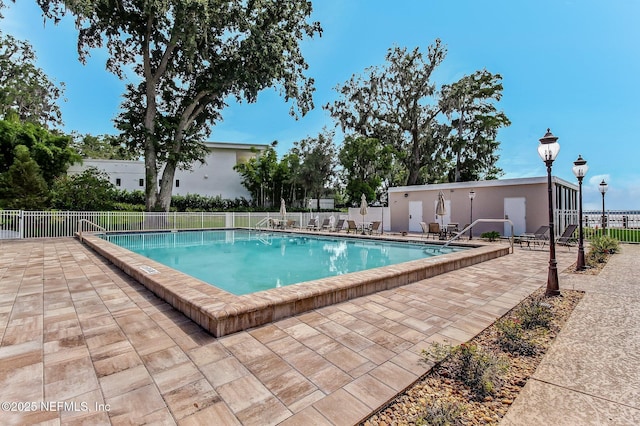 view of pool with a patio area