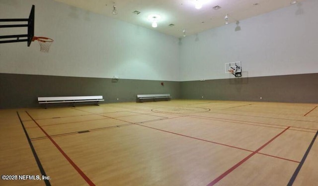 view of basketball court