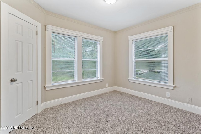 view of carpeted empty room