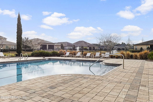 view of pool with a patio