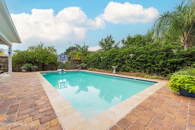 view of pool with a patio