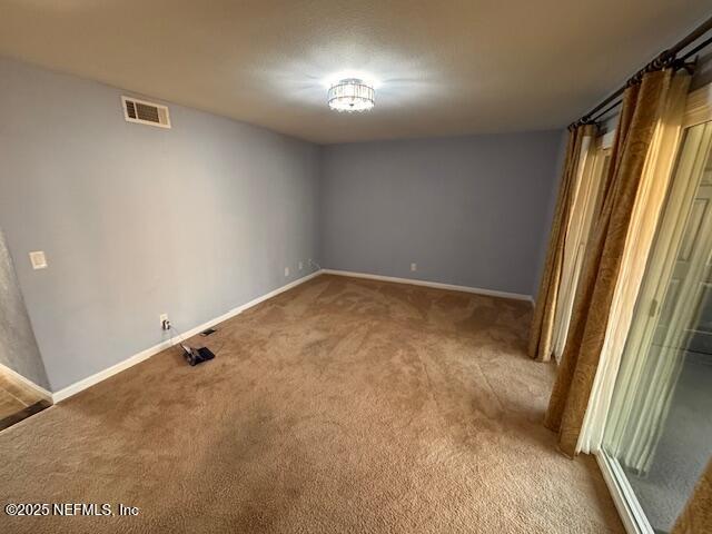 interior space featuring carpet flooring