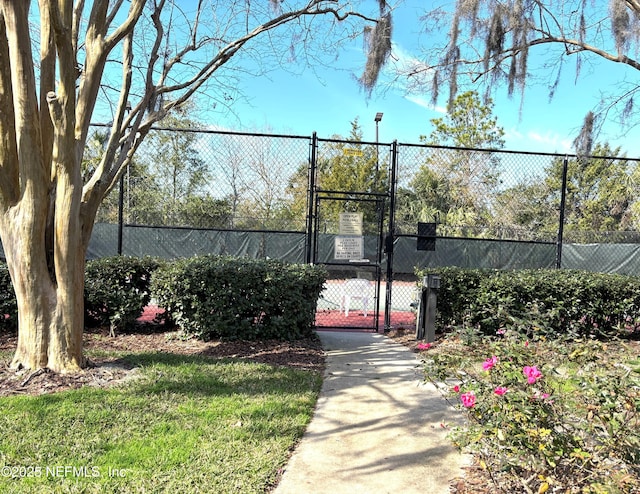 view of sport court