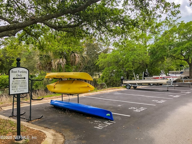 view of uncovered parking lot