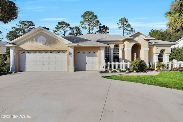 ranch-style house with a garage