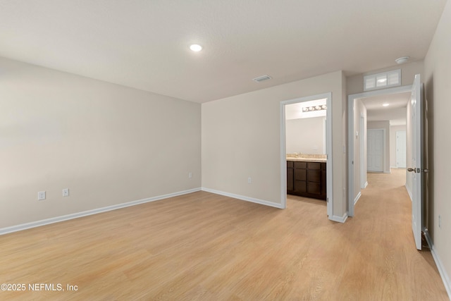 unfurnished bedroom featuring light hardwood / wood-style flooring