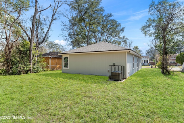 view of property exterior featuring a yard