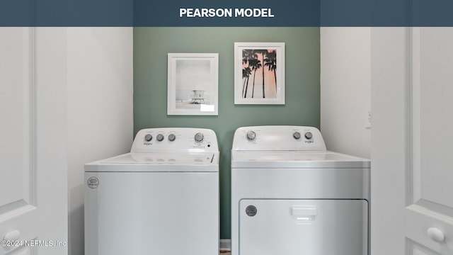 laundry room with washer and clothes dryer