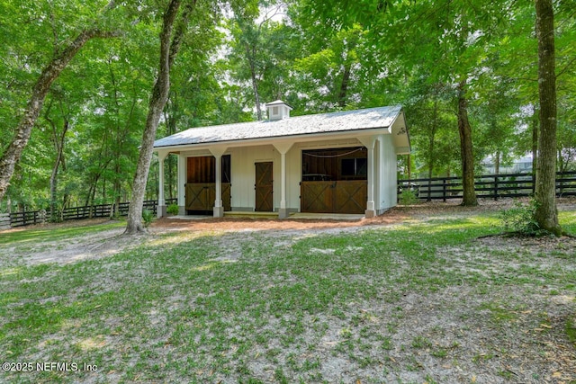 view of stable