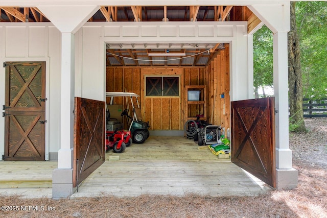 view of stable