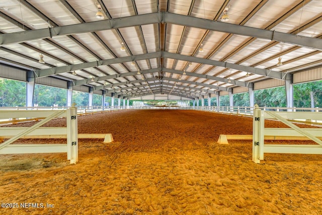 view of horse barn