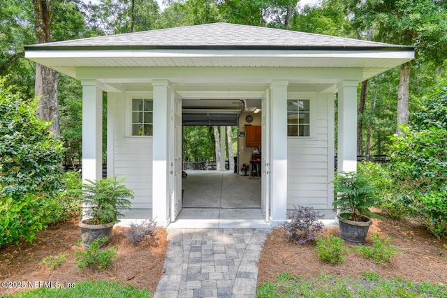 view of outbuilding