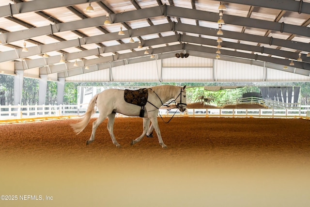 view of horse barn