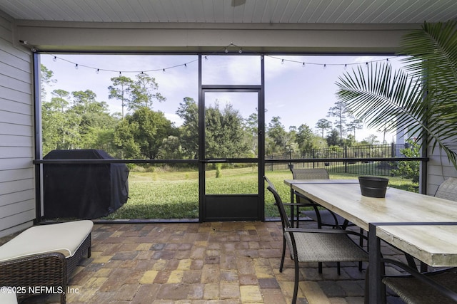 view of sunroom / solarium