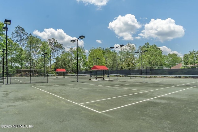 view of tennis court