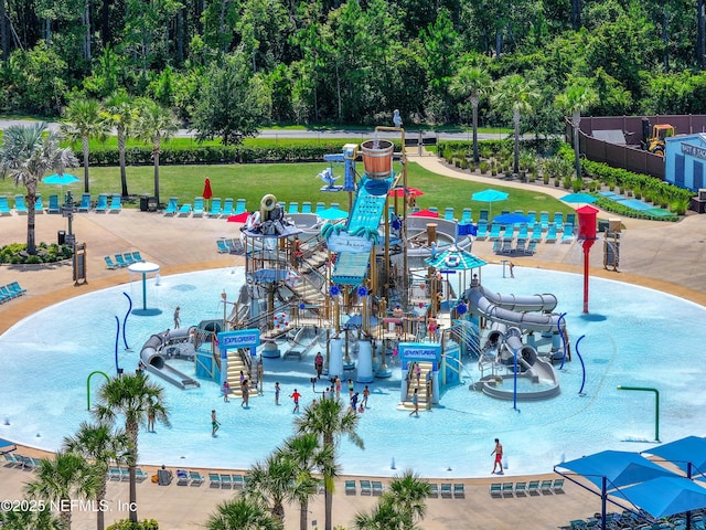 view of home's community with a playground