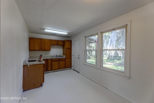 kitchen featuring a healthy amount of sunlight and sink