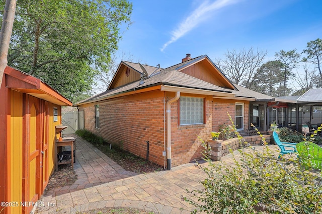 view of home's exterior featuring a patio