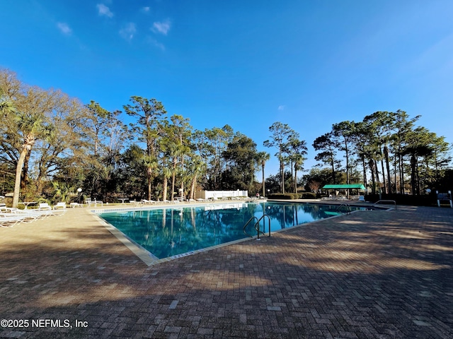 view of pool with a patio