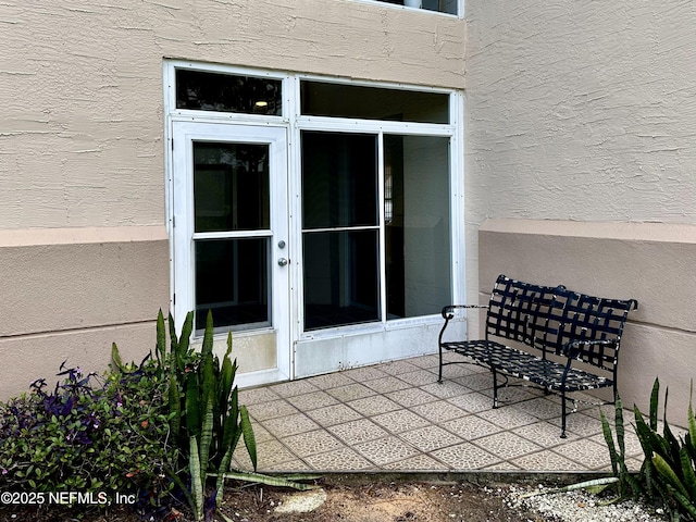 view of patio with french doors