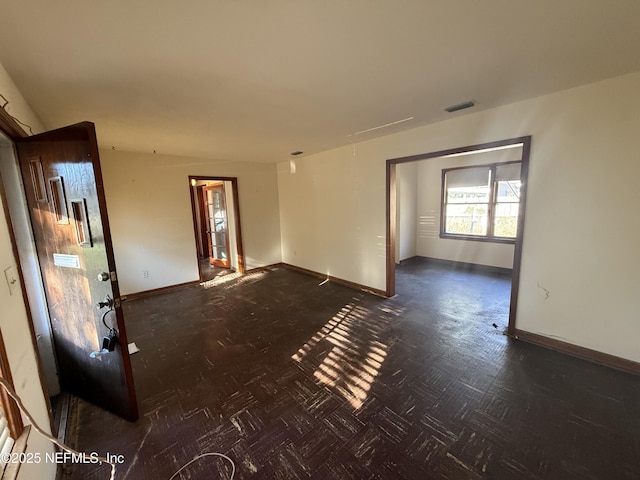 view of unfurnished living room