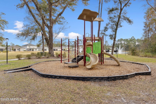 view of jungle gym